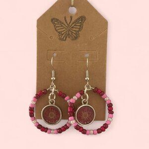 🌸🌺Flower Power Drop Hoops🌺🌸